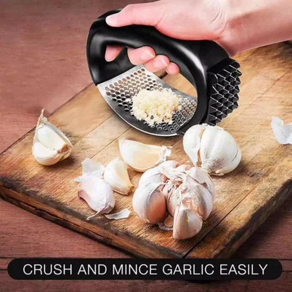 Garlic Press Mincer Crusher with Plastic Handle