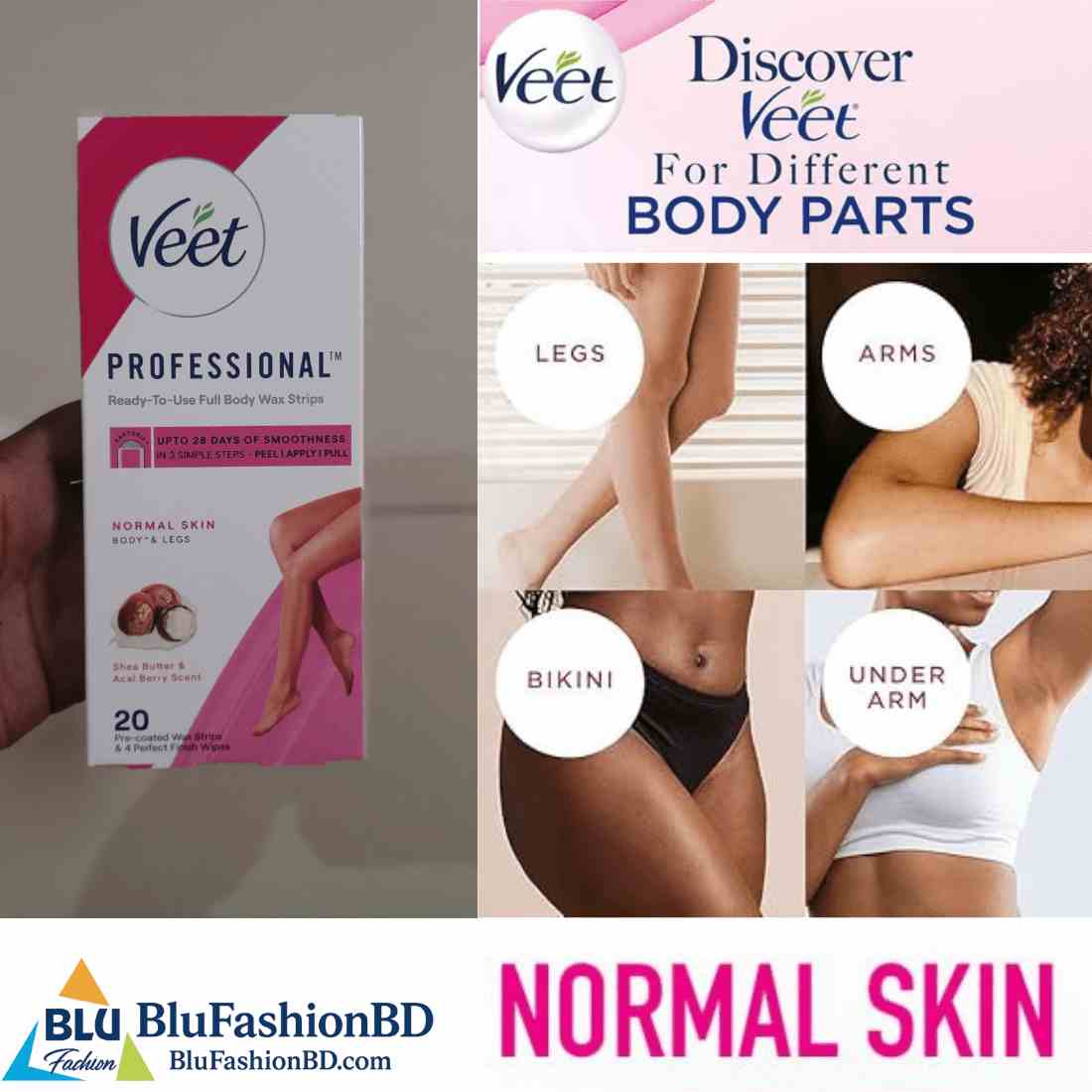 veet normal skin wax strips