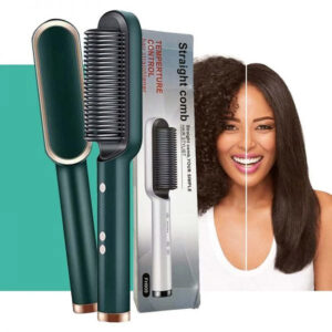 2 in 1 Hair Straightener + Curler comb Brush