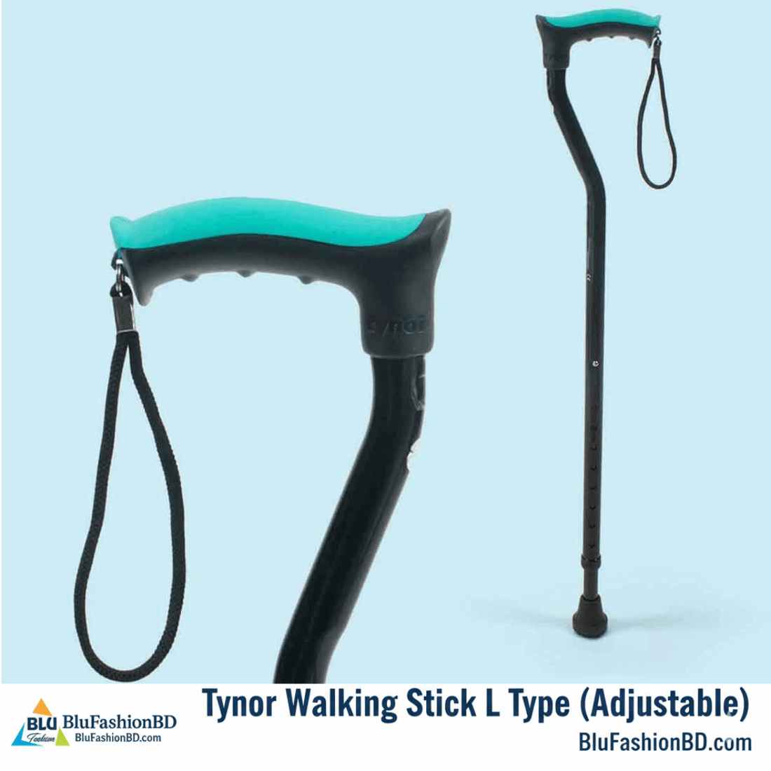 Tynor Walking Stick L Type (Adjustable)