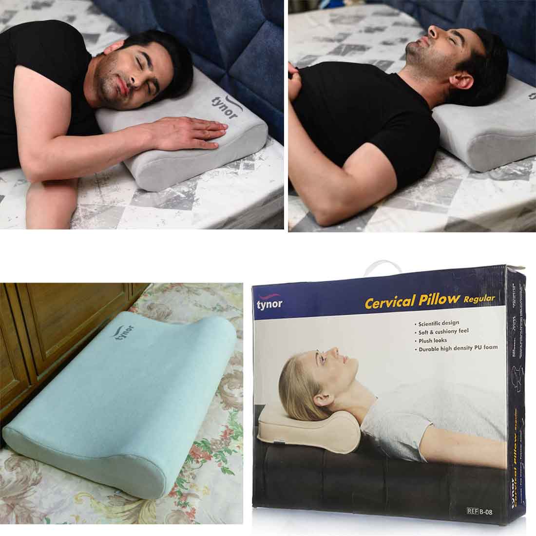 Tynor Cervical Pillow Regular(Soft,Durable,Cervical Spine  Posture)-Universal Siz