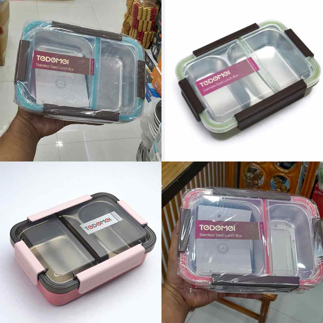 TEDEMEI Stainless Steel Lunch Box 2 Container