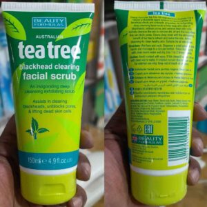 BEAUTY FORMULAS Tea Tree Blackhead Clearing Facial Scrub