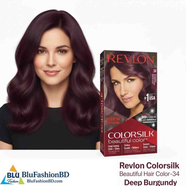 Revlon ColorSilk Beautiful Hair Color 34 Deep Burgundy Revlon ColorSilk Beautiful Hair Color 34 Deep Burgundy