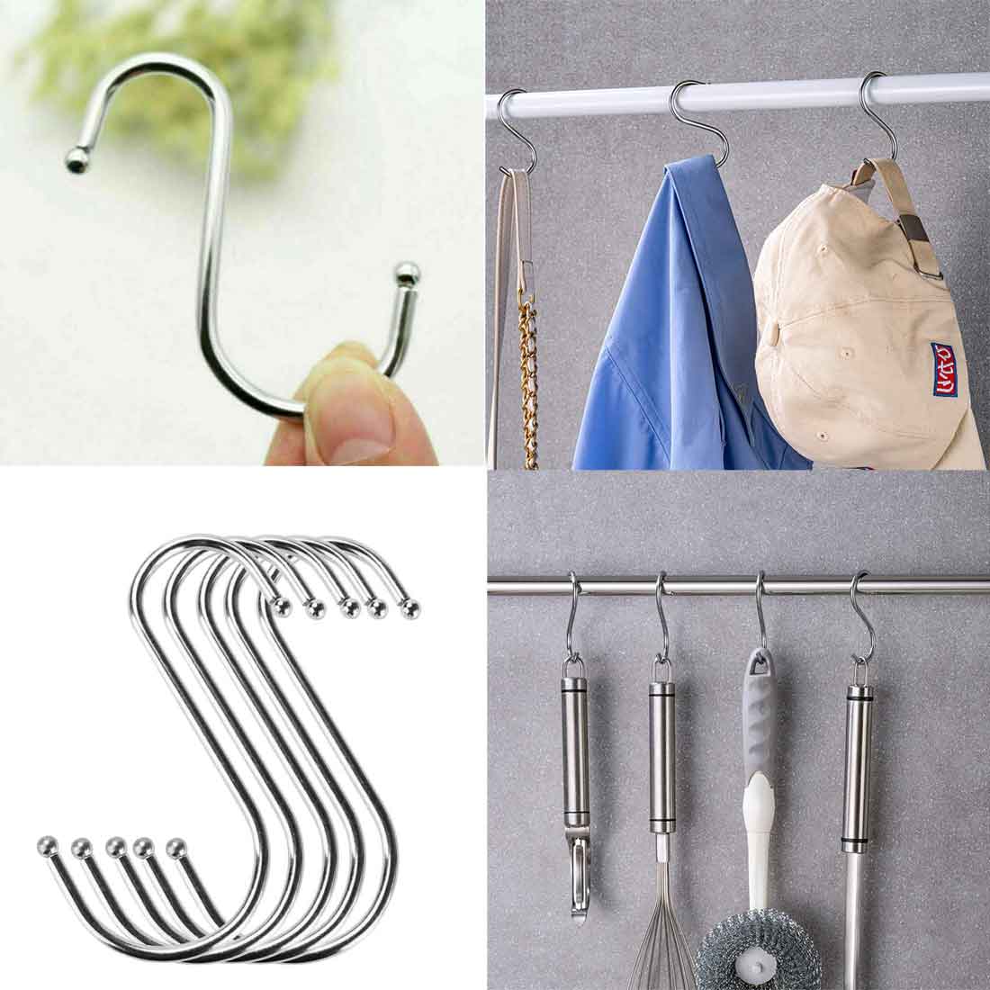 Wall S Hook Stainless Steel