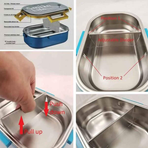 TEDEMEI Stainless Steel Insulated Lunch Box