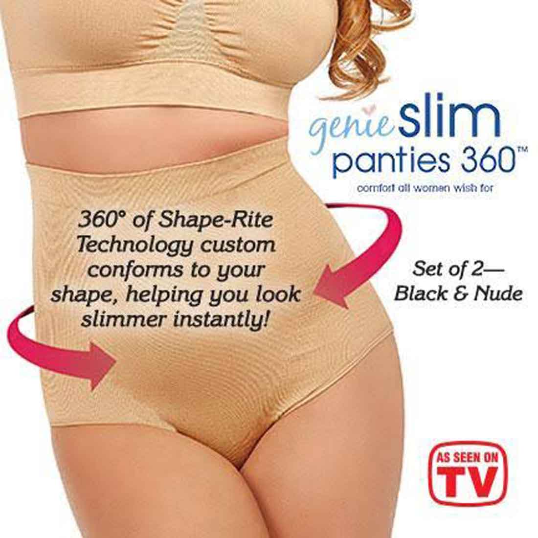 Genie Slim Panties 360 Slimming Panty Underwear ) ملابس داخلية