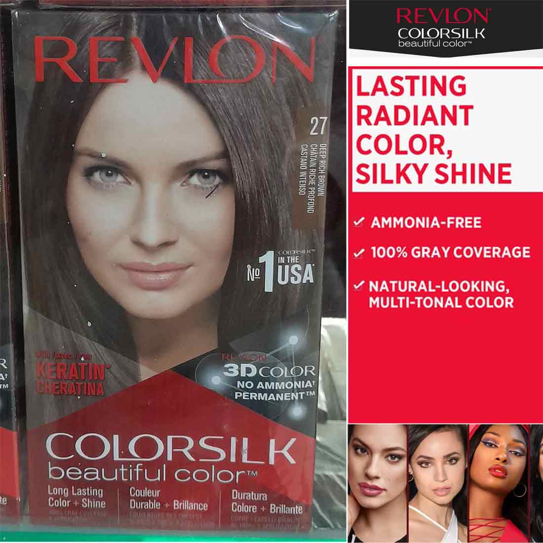 Revlon Color Silk Beautiful Hair Color-27 Deep Rich Brown