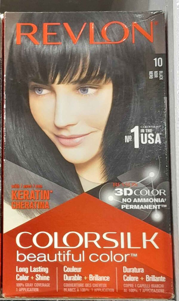 Revlon Colorsilk Beautiful Hair Color - 10 Black