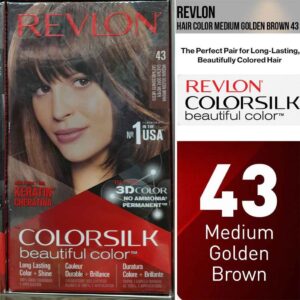 Revlon ColorSilk Beautiful Hair Color-43 Medium Golden Brown