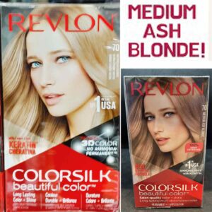 Revlon ColorSilk Beautiful Hair Color-70 Medium Ash Blonde