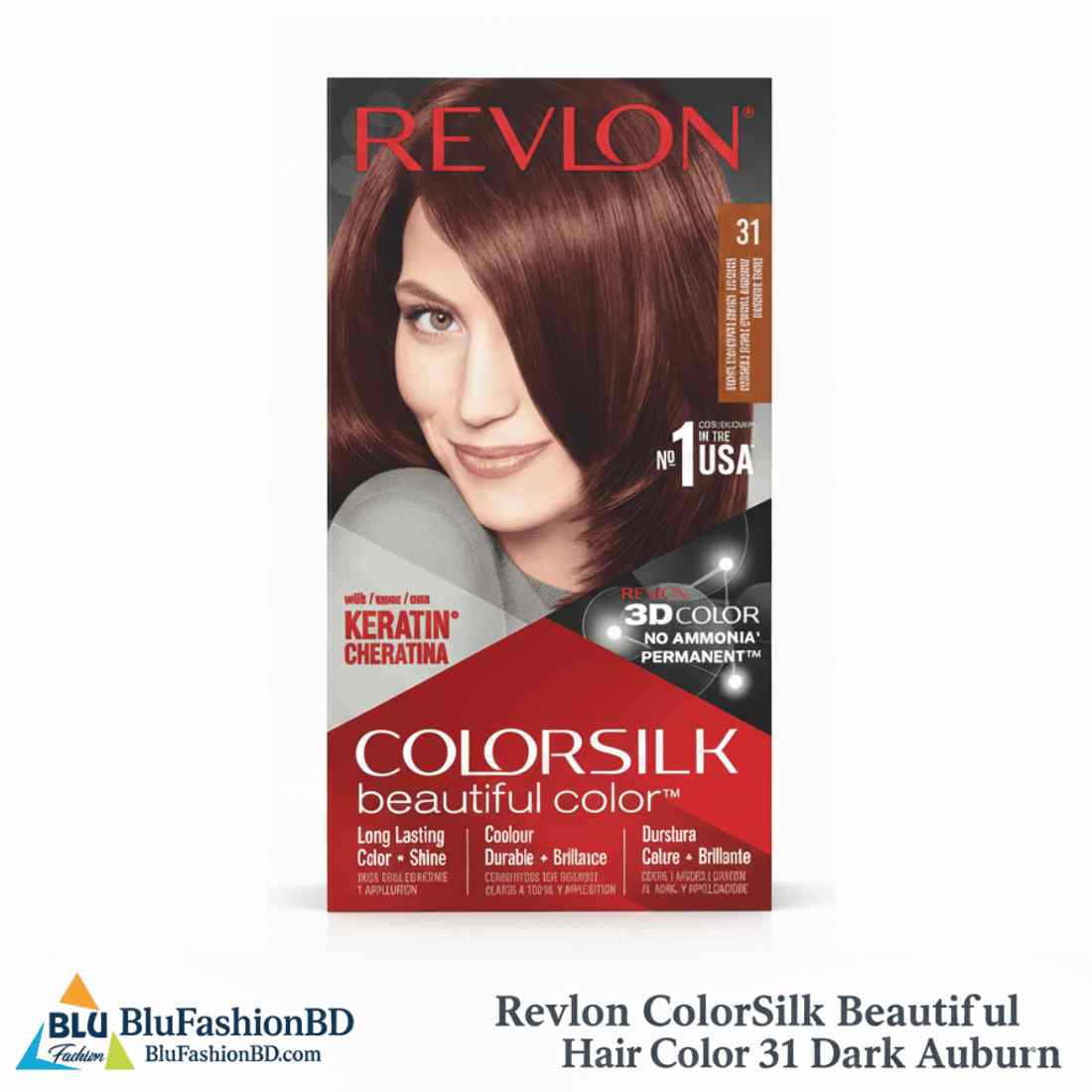 Revlon ColorSilk Beautiful Hair Color 31 Dark Auburn