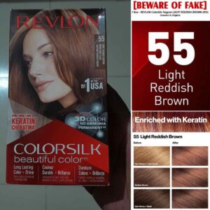 Revlon ColorSilk Beautiful Hair Color-55 Light Reddish Brown