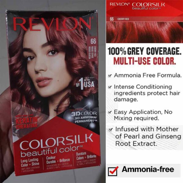 Revlon ColorSilk Beautiful Hair Color-66 Cherry Red