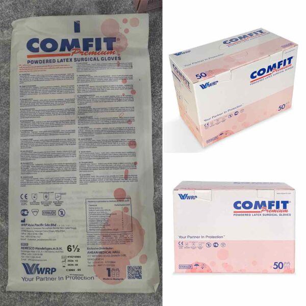 COMFIT Powdered Latex Surgical Gloves