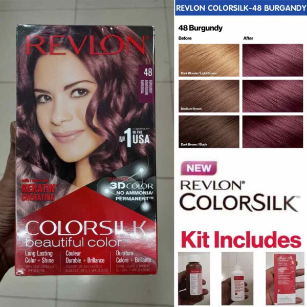 Revlon ColorSilk Beautiful Hair Color 48 Burgundy