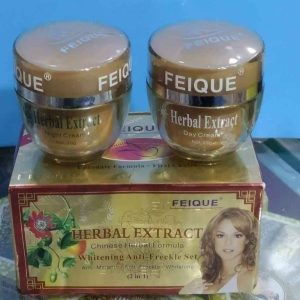 FEIQUE Herbal Extract Whitening Anti Freckle Day & Night Cream