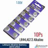 AG13 LR44 1.55V Button Cell Alkaline Battery