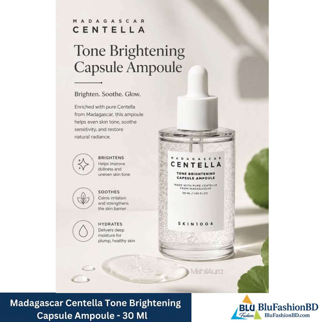 Centella Facial Ampoule Madagascar Centella Tone Brightening Capsule Ampoule